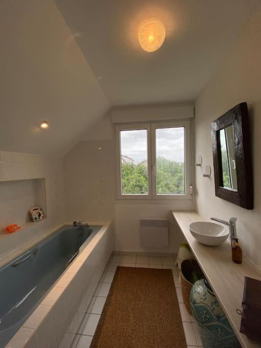 Grande Maison Chaleureuse Avec Vue Mer Imprenable Criel-sur-Mer Extérieur photo