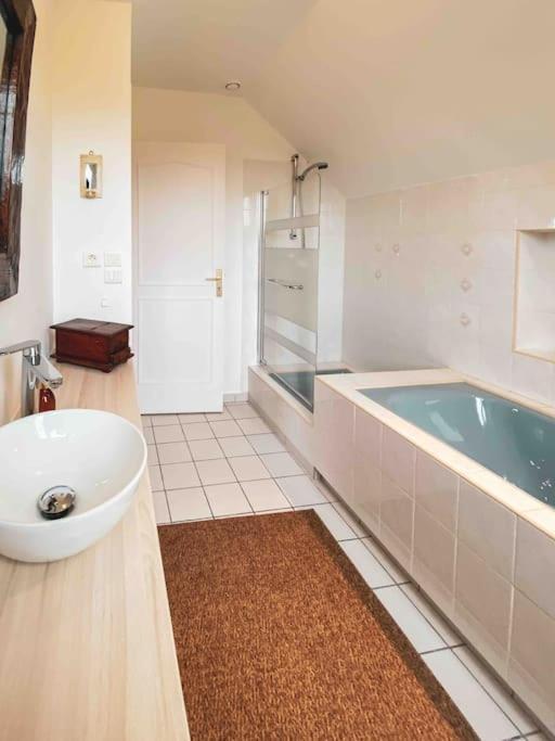 Grande Maison Chaleureuse Avec Vue Mer Imprenable Criel-sur-Mer Extérieur photo